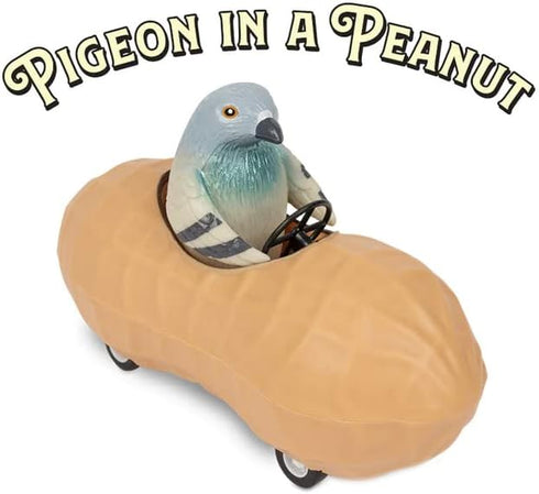 Accoutrements (13038) Archie Mcphee Pigeon in a Peanut Pull Back Toy Car