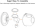 Gowing S12 S9 S12, 27mm Wearable Breast Pump Replacement Parts, Milk Collector Cup Accessories, Compatible with TSRETE