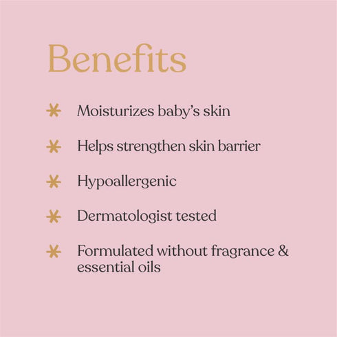 7.8 oz. ELLAOLA Soothing Baby Lotion for Dry, Eczema Prone & Sensitive Skin with Jojoba Oil + Squalane - Moisturizing