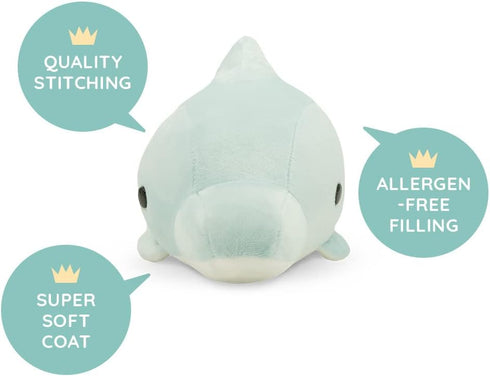 Bellzi Baby Dolphin Cute Stuffed Animal Plush Toy, Adorable Soft Dolphin Toy for Kids, Babies, Toddlers