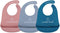 Yummy Baby Silicone Baby Bibs, Cute, BPA Free Unisex Soft Adjustable Fit Waterproof, Easy Clean (3 Pack)