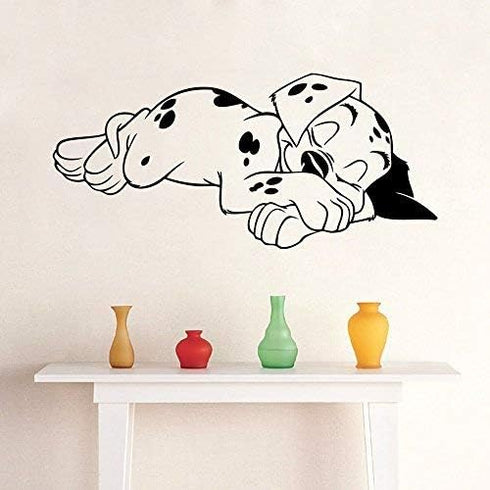 BooDecal Spotty Dog Dalmatian Vinyl Wall Decals, Cute Puppy for Baby Nursery, 22 x 10 inches