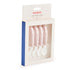 BabyBjoern Baby Spoon and Fork - 4 pcs, Powder Pink