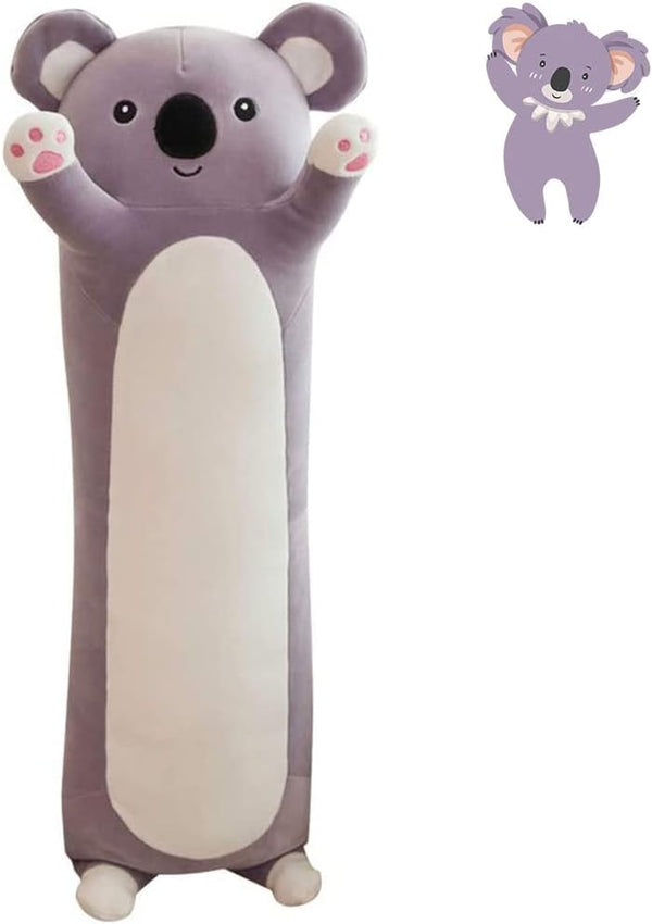 Long Plush Koala Toy Stuffed Animal Pillow Gift for Kids and Girls (Koala, 130cm/51.1in)