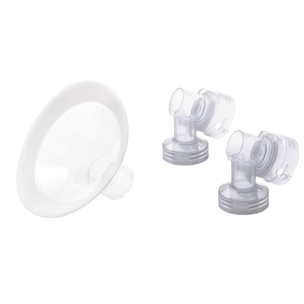 Medela PersonalFit Flex Breast Shields 2 Pack Medium 24mm & Spare PersonalFit Connectors