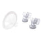 Medela PersonalFit Flex Breast Shields 2 Pack Medium 24mm & Spare PersonalFit Connectors