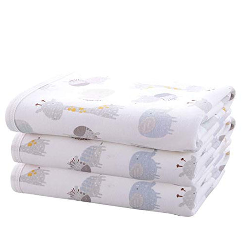 Liners(22X27.5 inches) Pack 3 Baby Diaper Changing Pad Soft Cotton Waterproof Changing Pad for Baby Underpads Mattress