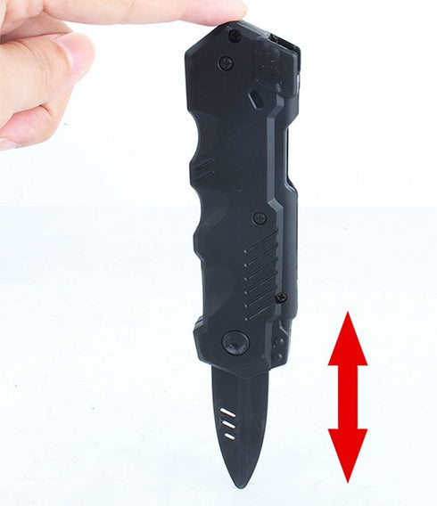 Retractable Plastic Knife Prop Costume Dagger, Fake Trick Gadget Toy for Halloween Fools Day Party (3 PCS A)