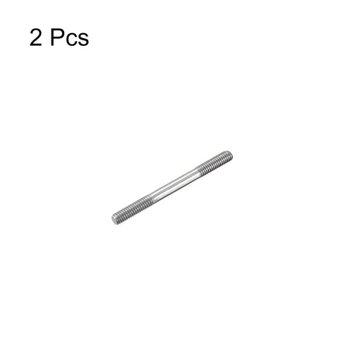 MECCANIXITY 304 Stainless Steel Push Rod Connector - Double End Threaded Rod for DIY RC Car, Boat, Airplane, Helicopter