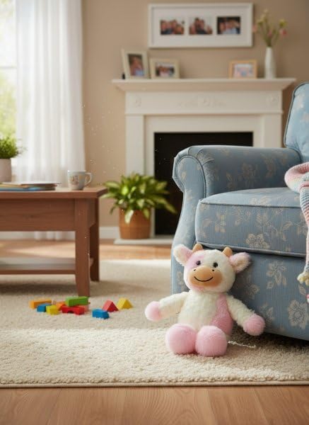 Sibupue 11.8in Cow Stuffed Animals Soft Plush Cute Cow Doll for Boys Girls (Zhang NIU qianfense)