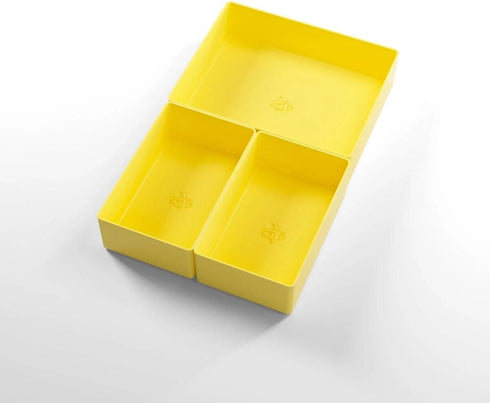 Token Silo Card Add On - 3-Piece Set of Game Trays, Holds Game Cards, Tokens, Dials and Dice, Organize LCG, TCG and Board Game Accessories, Modular Design, Yellow Color, Made by Gamegenic by Gamegenic