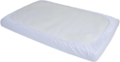 Set 4 Kaplan Early Learning Lightweight Compact Crib Sheet - White - of - Soft Breathable Fitted Sheet for Compact