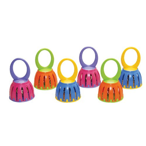Constructive Playthings Baby Bell Toys, Multicolor Set of 6