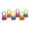 Constructive Playthings Baby Bell Toys, Multicolor Set of 6
