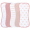Ely's & Co. Baby Burp Cloths - 5pc Hourglass Shape with Extra