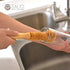 Wooden Cleaning Brush, Natural Coconut Fiber Bottle Washing Brush, Sturdy Eco-Friendly Pan Scrub Brush for Deep Cleaning