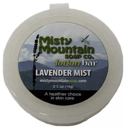 Misty Mountain Soap Co. Lavender Mist - Solid Mini Lotion Bar - Made with Natural Oils