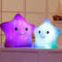 Twinkle Star Shaped Plush Pillow, Creative LED Night Light Glow Cushion for Kids, Decoration (Purple)