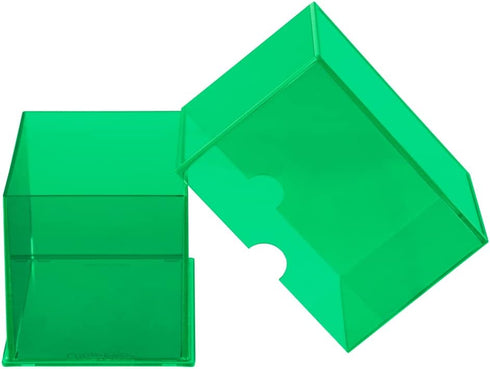 Ultra Pro Eclipse 2-Piece Deck Box, Lime Green - For Pokemon, MTG, Baseball, Basketball, Football Card Storage