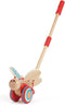 Award Winning Hape Butterfly Wooden Push and Pull Walking Toy, L: 6.3,
