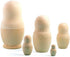 BestPysanky Set of 5 Unfinished Wooden Nesting Dolls - DIY Craft Blanks for Painting, 5.75 Inches