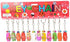 Toyvian 12PCS Nesting Dolls Key Chains, Wood Matryoshka Russian Dolls Key Rings Charms