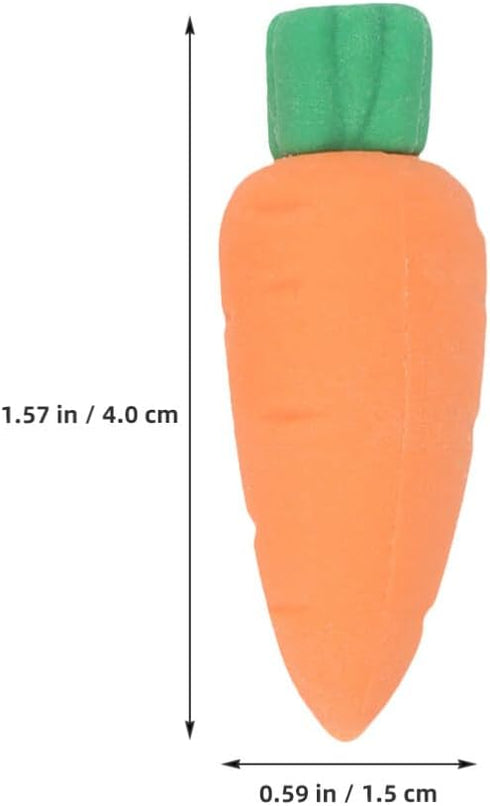 Abaodam 50 Pcs Mini Carrot Erasers Miniature Vegetables for Kids Easter Party Favors