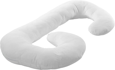 Momcozy Pregnancy Pillows for Side Sleeping, J Shaped Maternity Body Pillow for Pregnancy, Soft Pregnancy Pillow