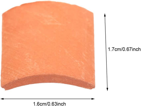 80pcs Miniature Roof Tiles Model Building Set, 1:16 Dollhouse Fake Tiles for DIY Kitchen Garden Diorama Roofing, Red