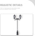 Yardwe 2pcs Miniature Street Light Model, 1:87 Road Light Micro Landscape Ornament for Outdoor Decor