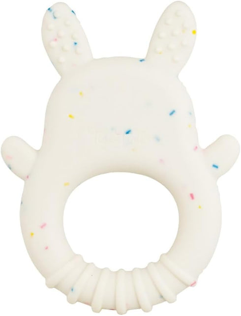 Silicone Teether - Bunny - Soft Silicone, Food-Grade Safe Materials, Newborn, Soothing Sensory Toy, Infant & Baby Ages 0+ mo.