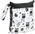 Zebra Print Waterproof Reusable Diaper Bags for Wet and Dry Storage