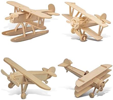Puzzled Wooden Airplane Model Kits - Water Plane, Spirit of St. Louis,