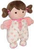 Baby Starters Plush Baby Doll with Rattle, Brunette Olivia, 9 inch, Pink