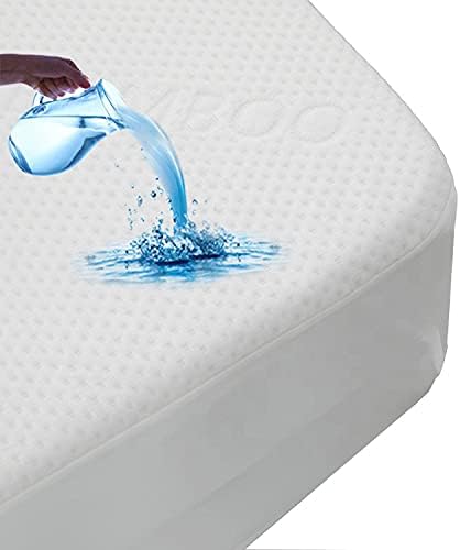 SHEETWORLD.COM SheetWorld Waterproof Fitted Portable Mini Crib Mattress Protector Pad Cover, 100% Bamboo