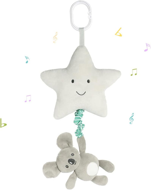 Baby Hanging Musical Toy With Music Box, Lullaby Pull Sensory for Babies