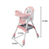 Virplik Portable Baby High Chair for Babies & Toddlers, Easy-Clean Multi-Use Feeding Chair with Lockable Wheels & Toy
