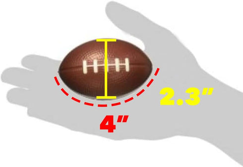GiftExpress 1 Dozen Mini Football Stress Balls, 4" Foam, Superbowl Decoration Party Favor, Football Themed Supplies