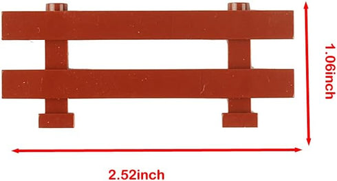 50pcs Fence Building Blocks - City Accessories House Sencery Set DIY Building Kit Compatible with Major Brands (#3)