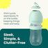 9oz, 2-Hole Pack 2 Shimi Baby Formula Bottles Refillable Formula Pods, Easy-to-Use Ultra-Durable Tritan Baby Bottles