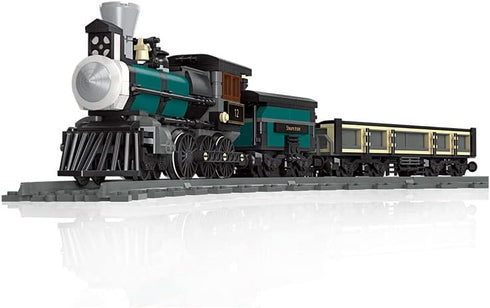 TH10 Set (560 dOvOb Steam Train Building Kit with Train Track, Collectible Steam Locomotive Engineering Toys for Kids