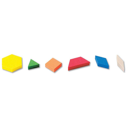 hand2mind Foam Pattern Blocks, Geometric Shapes for Kids, Toddler Pattern Blocks, Sorting Math (Set of 250)