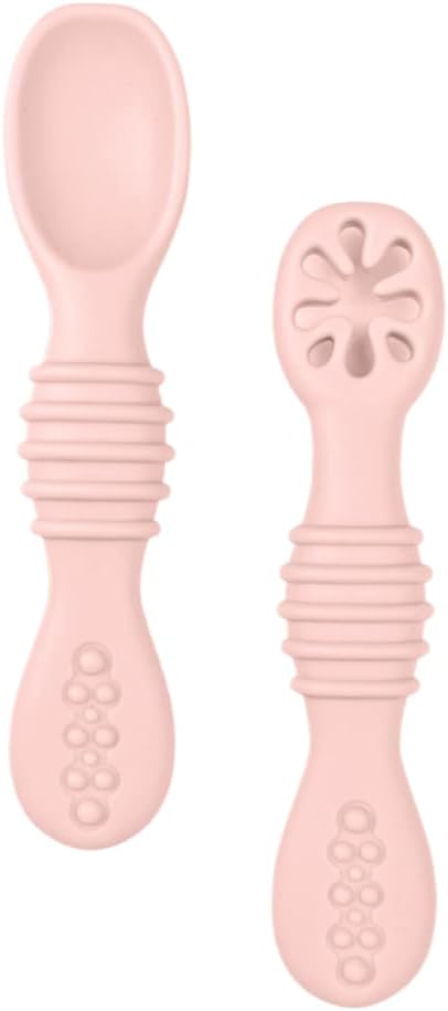 Feeding Kit Stage 1+Stage 2, Self Feeding Utensils for Kids Ages 6 Months Plus