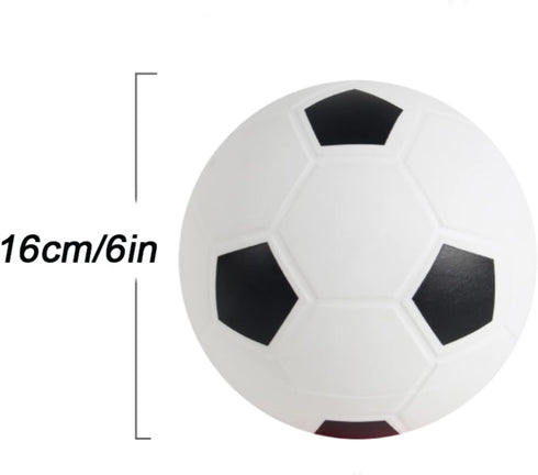 Sports Balls with Hand Pump for Kids and Toddlers - (Pack of 2) 6-Inch Diameter Rubber Sport Ball Set, Soccer Ball,