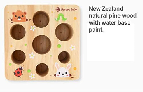 Ancaixin Montessori Toys for Babies 6-12 Months, Educational Carrot Harvest Toy, Wooden Shape Sorting Puzzle Gifts