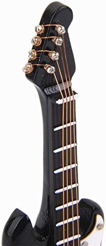 EatingBiting 1:12 Dollhouse Miniature Bass Guitar - Handcraft Musical Instrument for Dollhouse Furniture, 8.5cm