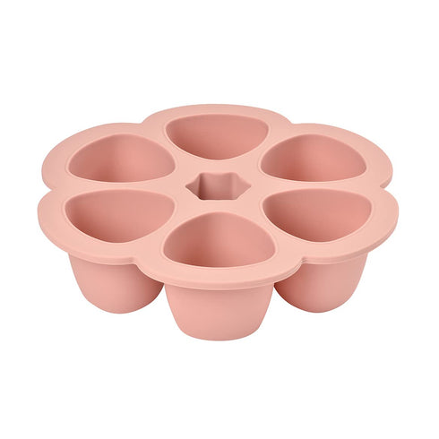 3 oz BEABA Multiportions Premium Quality Silicone Baby Food Freezer Tray with Clip On Lid, Baby Food Storage Container