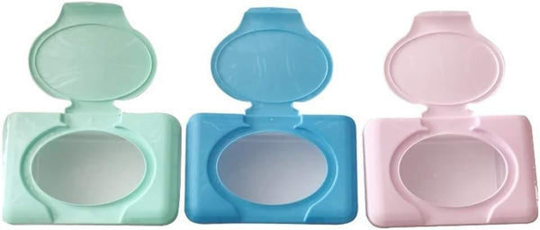Xinsheinelry Airtight Baby Wipes Holder & Storage Organizer Keep Wipes Moist, Portable Flip-Top