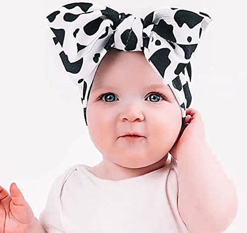 KIDOCHEESE Oversized Baby Hair Accessories: Large Bows, Elastic Hairbands, Nylon Headbands for Newborns, Infants, Kids