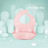 Silicone Baby Bibs, Waterproof Feeding Bibs with Food Catcher Pocket, Adjustable for Toddlers, 2 Pack Baby Essentials